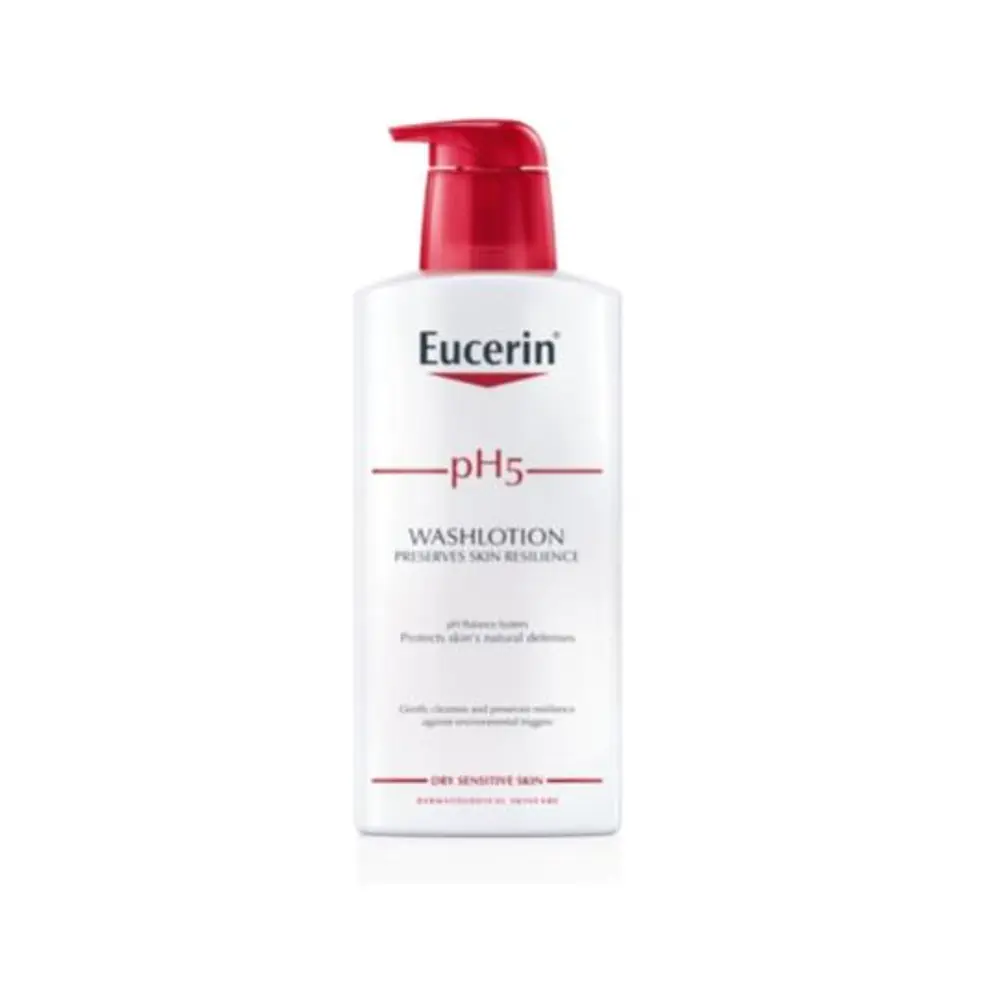 Sữa Tắm Cho Da Mặt & Toàn Thân, PH5 Washlotion, Body & Face, Dry Sensitive Skin (1000ml) - EUCERIN